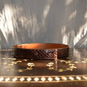 Vintage DEADSTOCK Weinkauf Boots Thin Brown Leather 1.1 inch Belt (no buckle)